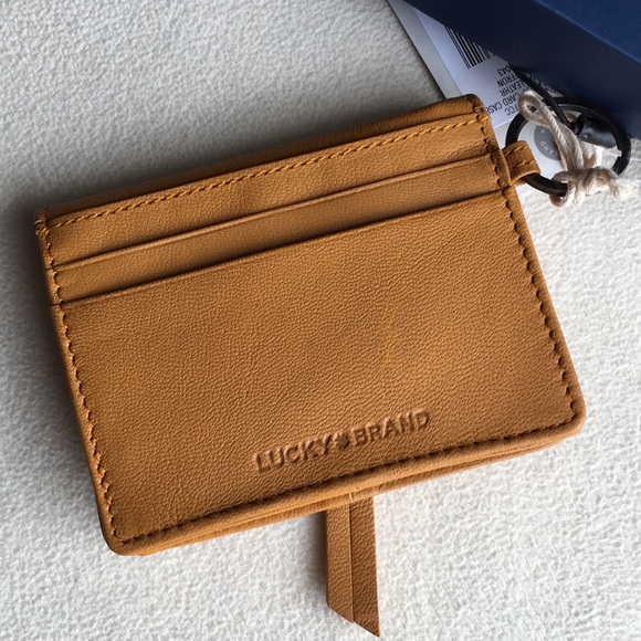 NIB Lucky Brand small tan leather wallet - Picture 3 of 8